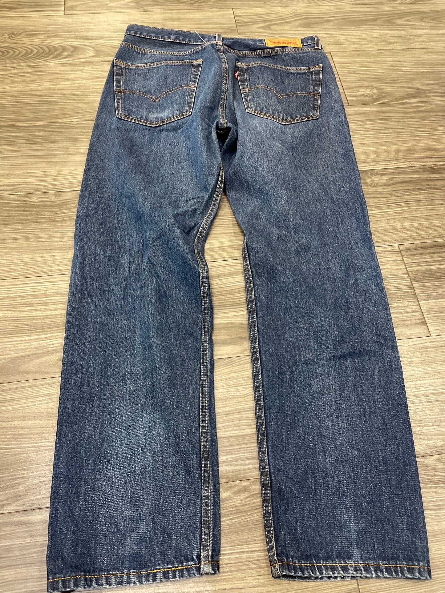 Jeans Straight By Levis In Blue, Size: 12