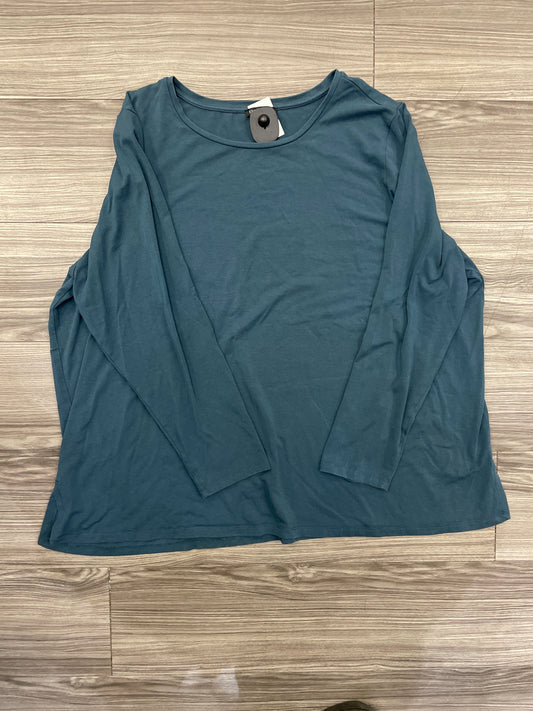 Top Long Sleeve By Eileen Fisher In Blue, Size: 3x