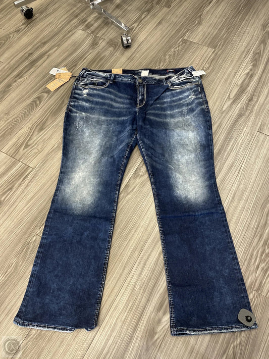 Jeans Boot Cut By Silver In Blue, Size: 24