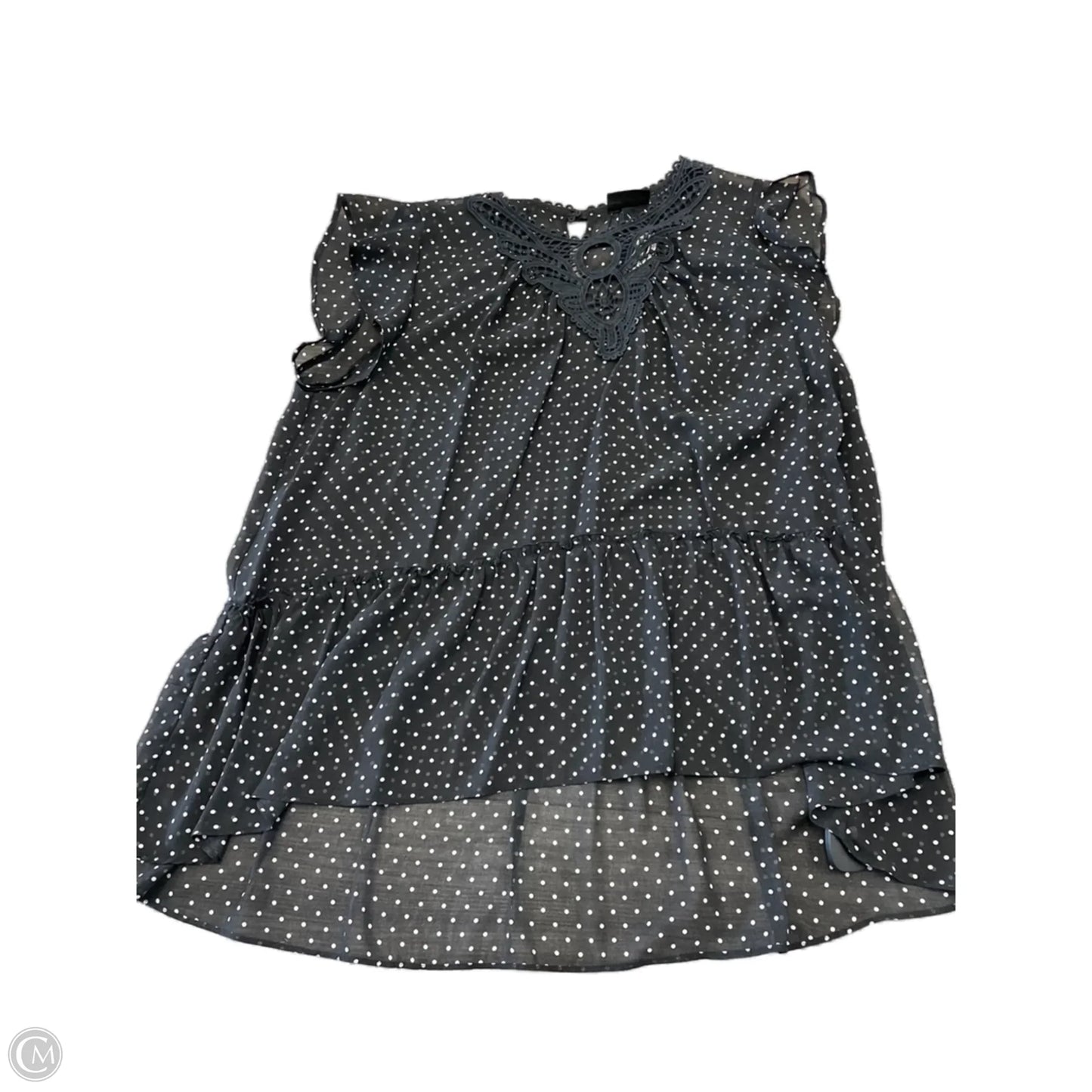 Top Short Sleeve By Lane Bryant In Polkadot Pattern, Size: 18