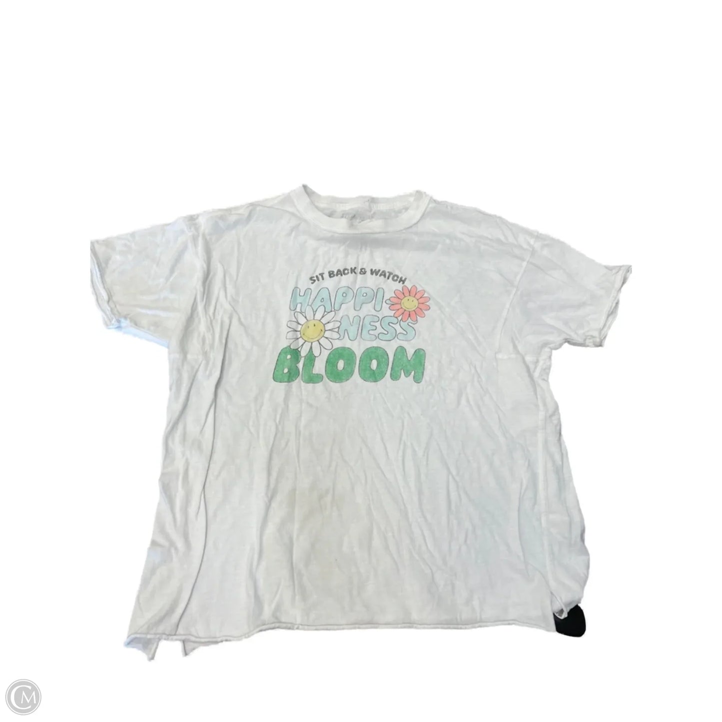 Top Short Sleeve By Aerie In White, Size: Xs