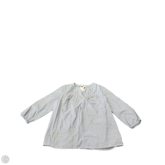 Top Long Sleeve By Croft And Barrow In Striped Pattern, Size: S