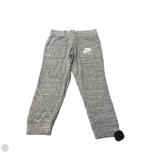 Athletic Capris By Nike In Grey, Size: S