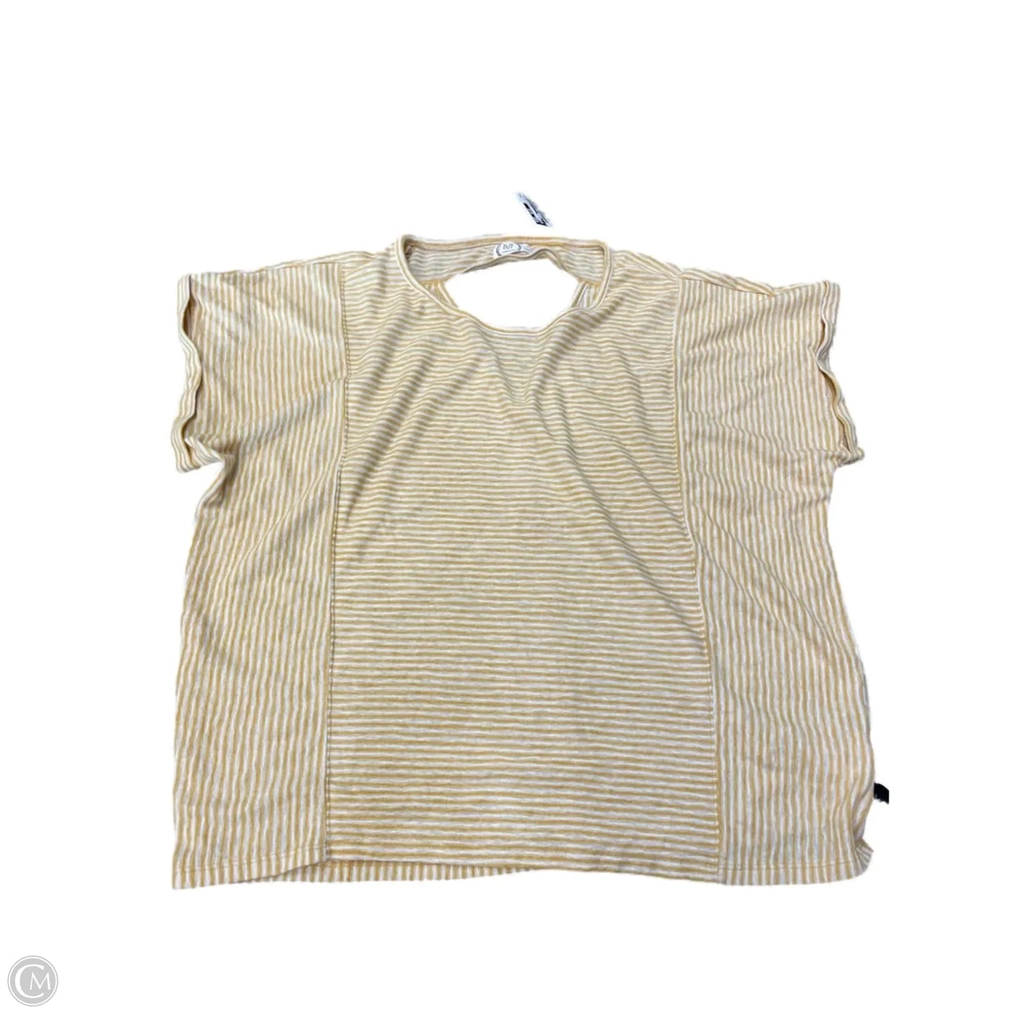 Top Short Sleeve By Maurices In Striped Pattern, Size: Xl