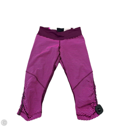 Athletic Capris By Lululemon In Pink, Size: 6