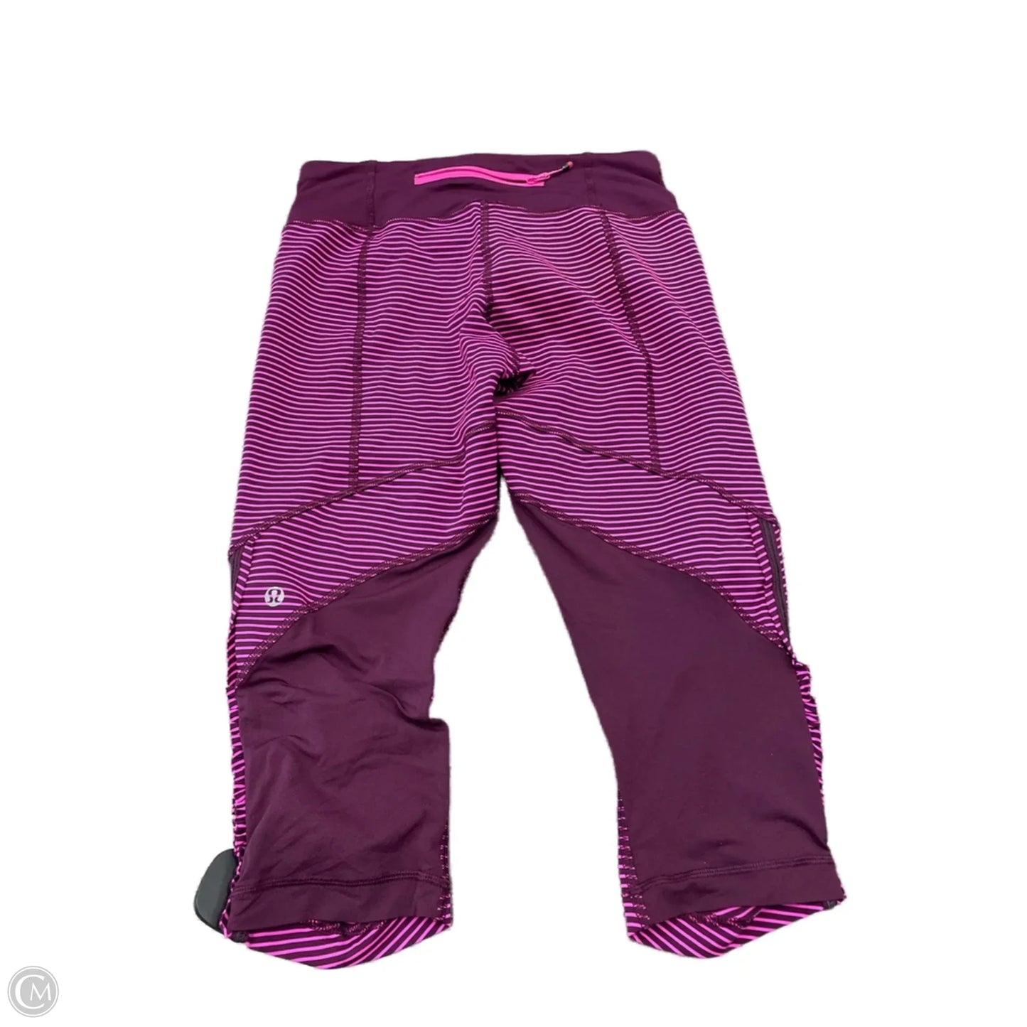 Athletic Capris By Lululemon In Pink, Size: 6