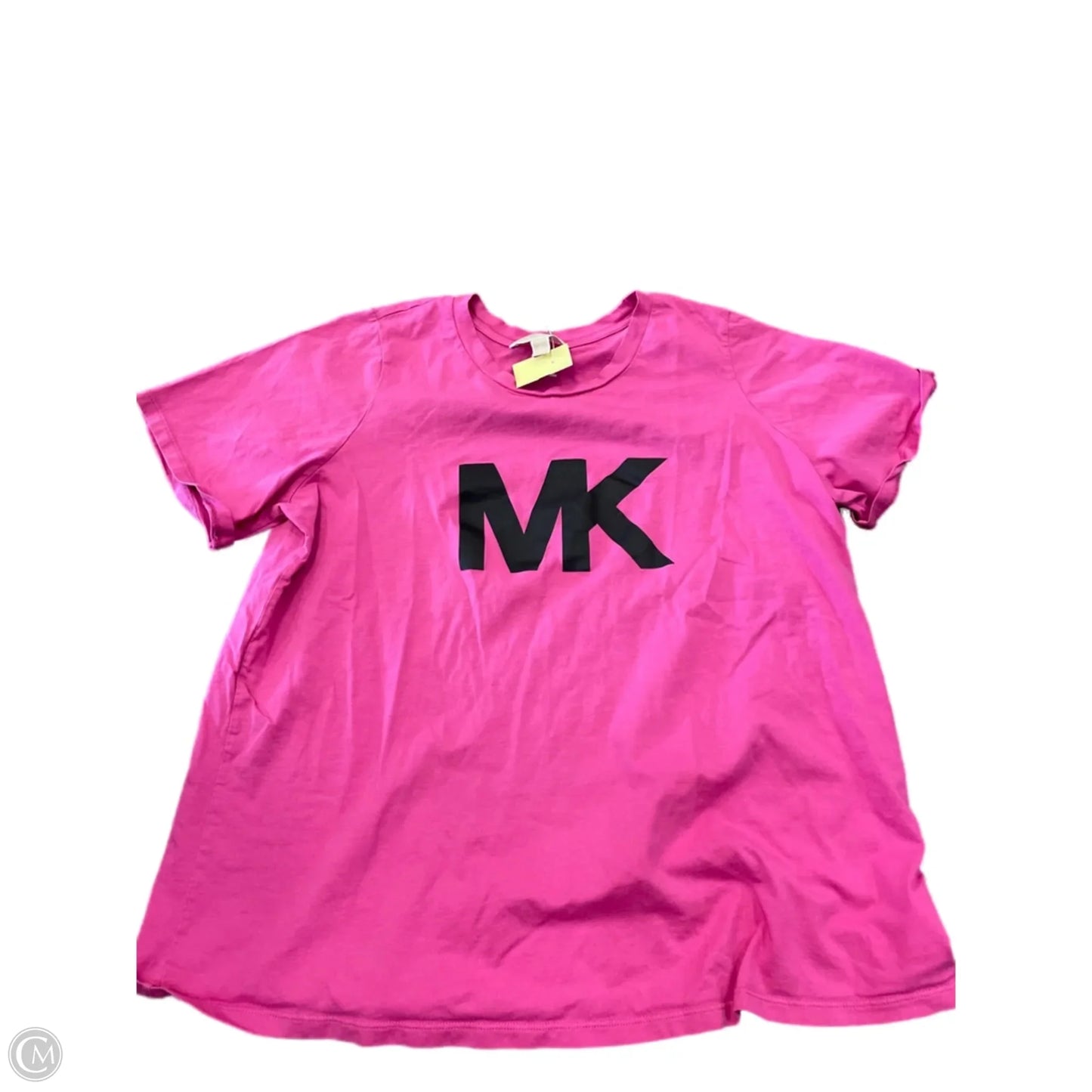 Top Short Sleeve Designer By Michael Kors In Pink, Size: 1x