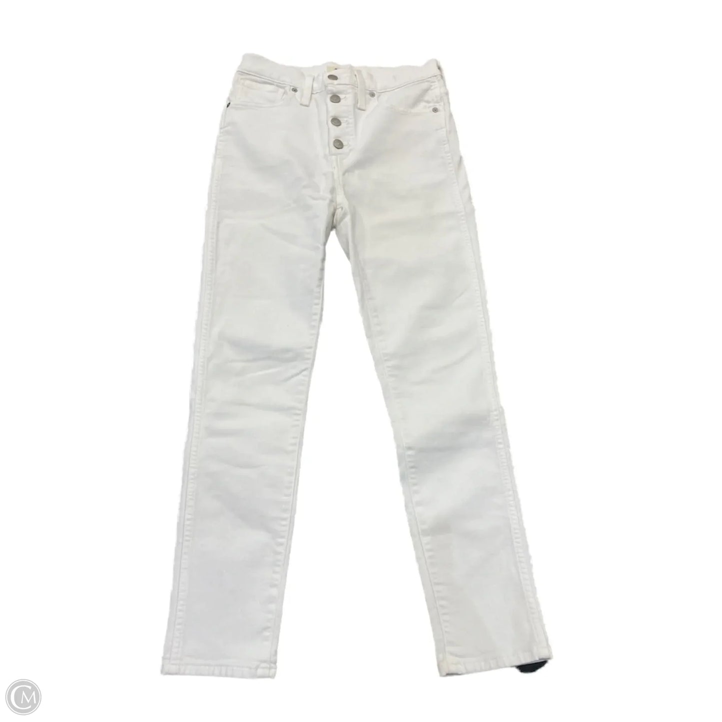 Jeans Skinny By Madewell In White, Size: 6