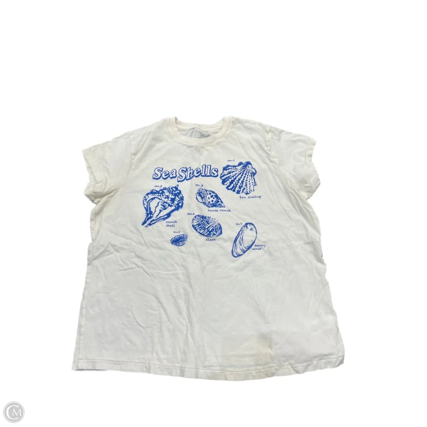 Top Short Sleeve By Universal Thread In Tan, Size: M