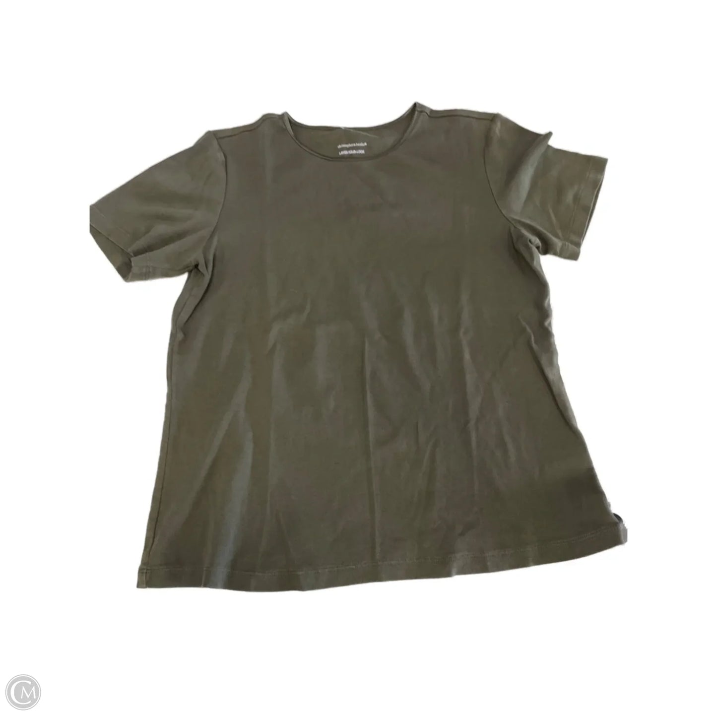 Top Short Sleeve By Christopher And Banks In Green, Size: M
