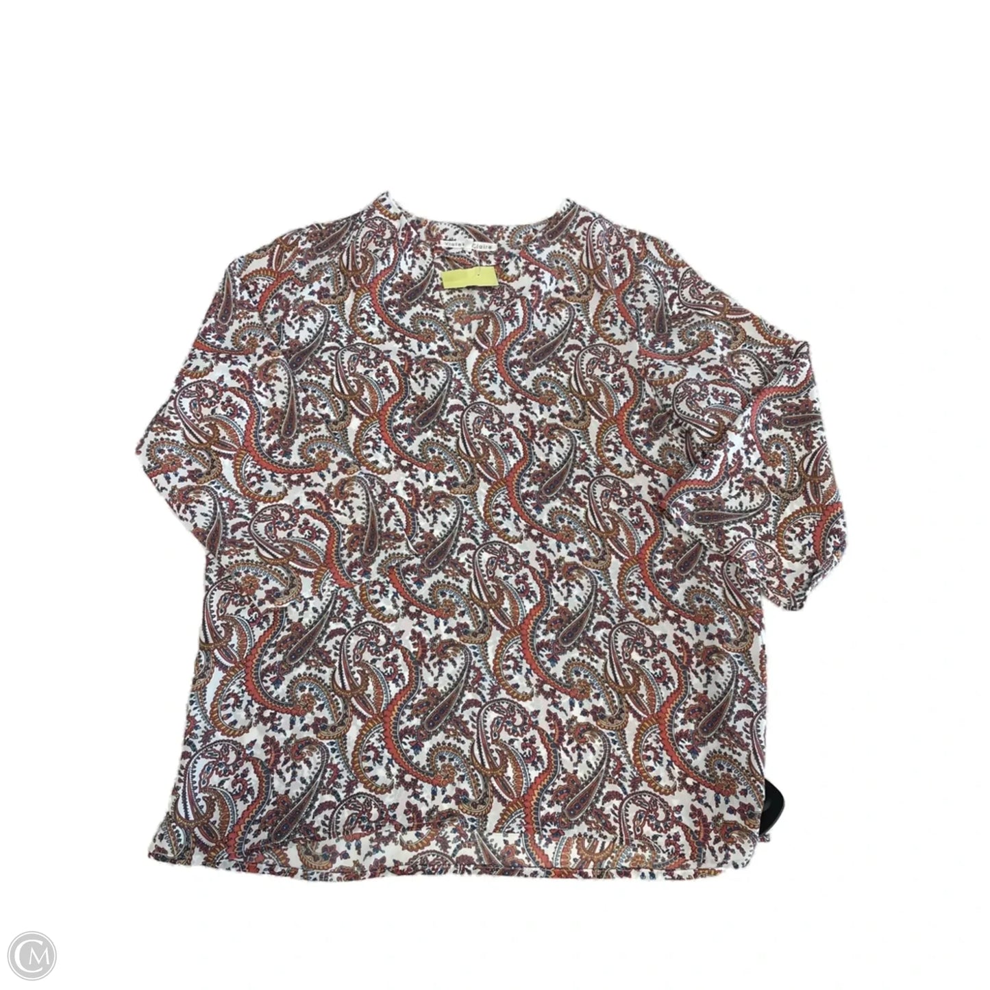 Top Long Sleeve By Violet And Claire In Floral Print, Size: M