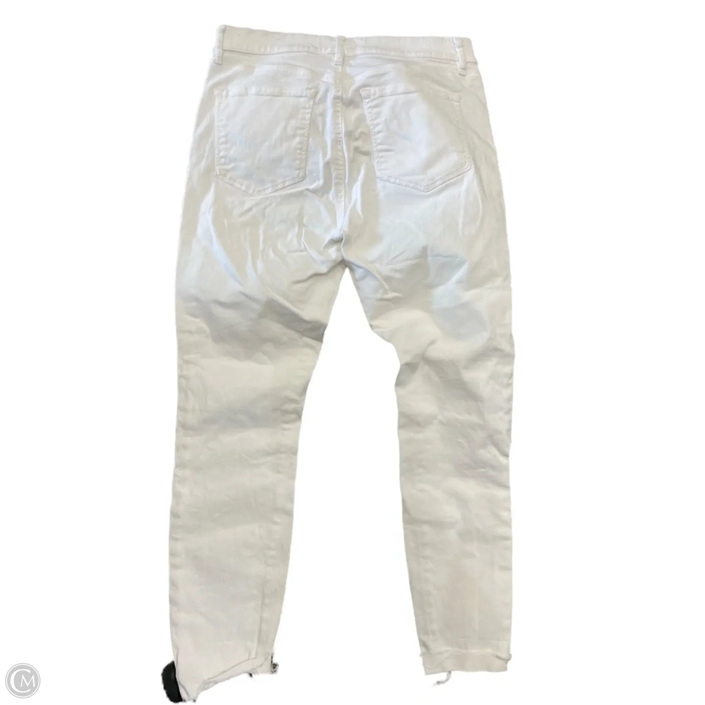 Jeans Skinny By Loft In White, Size: 6