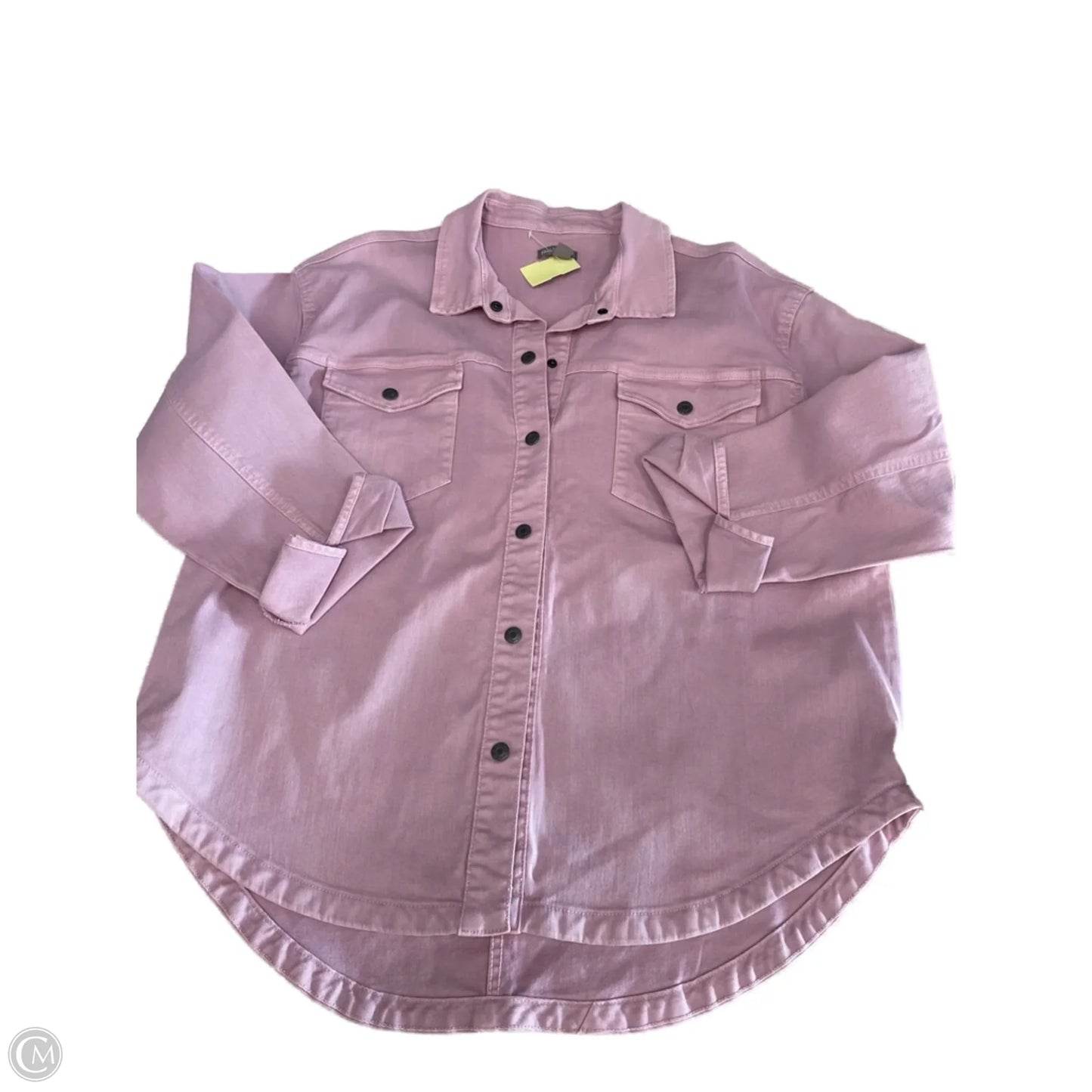 Jacket Denim By Falls Creek In Plaid Pattern, Size: Xl