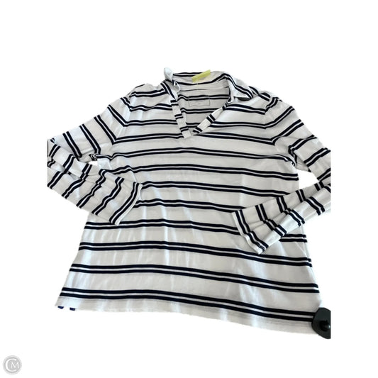 Top Long Sleeve By Charter Club In Striped Pattern, Size: Xl