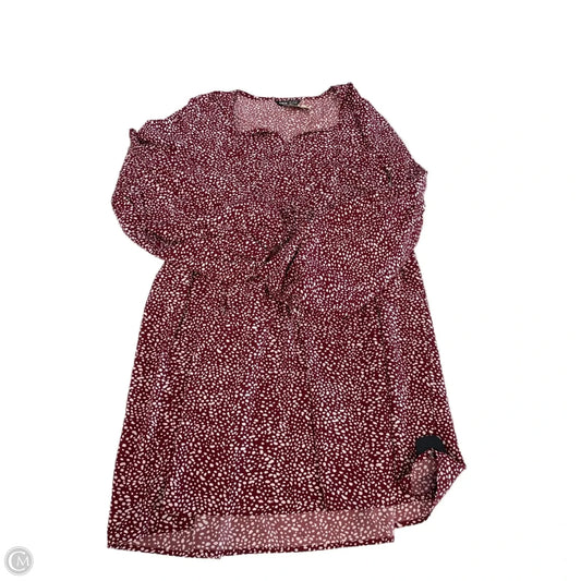 Dress Casual Midi By Shein In Red, Size: S