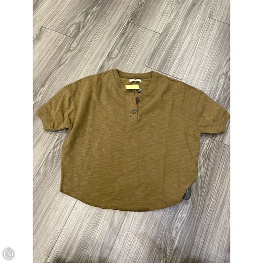 Top Short Sleeve By Madewell In Green, Size: Xs