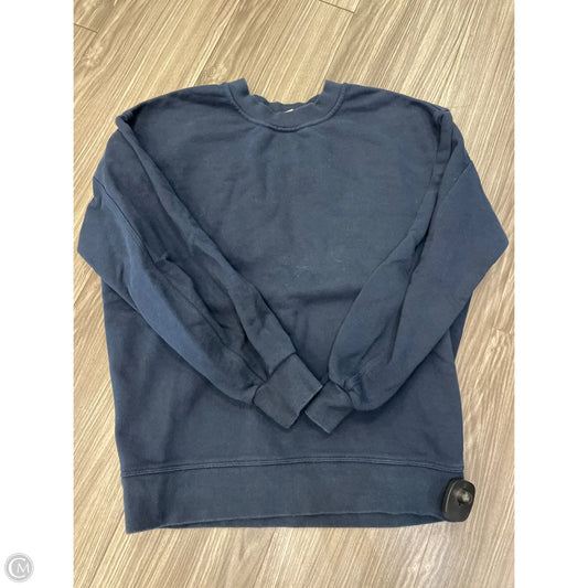 Athletic Sweatshirt Crewneck By Lululemon In Blue, Size: S