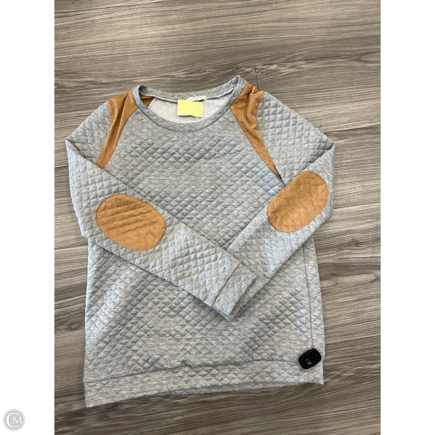 Top Long Sleeve By Clothes Mentor In Grey, Size: L