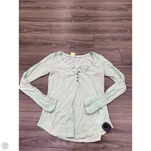 Top Long Sleeve By Free People In Green, Size: L