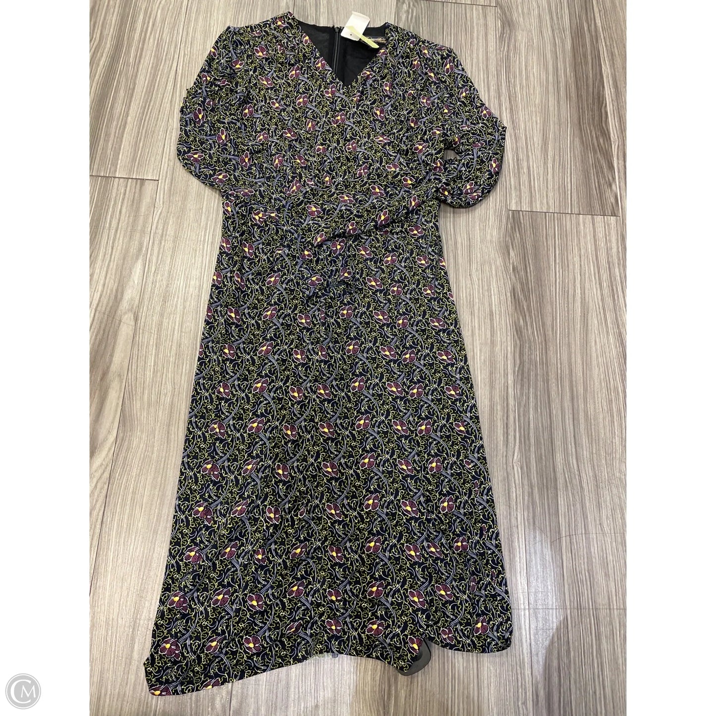 Dress Casual Midi By Brooks Brothers In Floral Print, Size: Xs