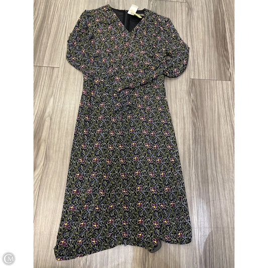 Dress Casual Midi By Brooks Brothers In Floral Print, Size: Xs