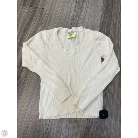 Top Long Sleeve By Ophelia Roe In White, Size: L