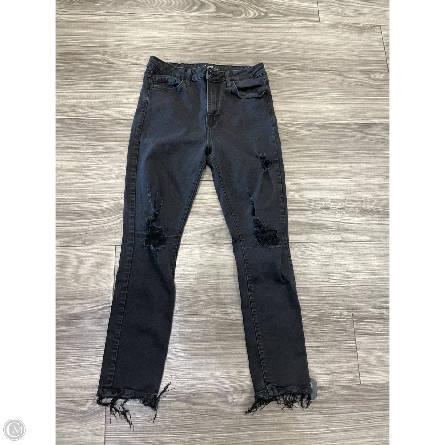 Jeans Boot Cut By Just Black In Black, Size: 6