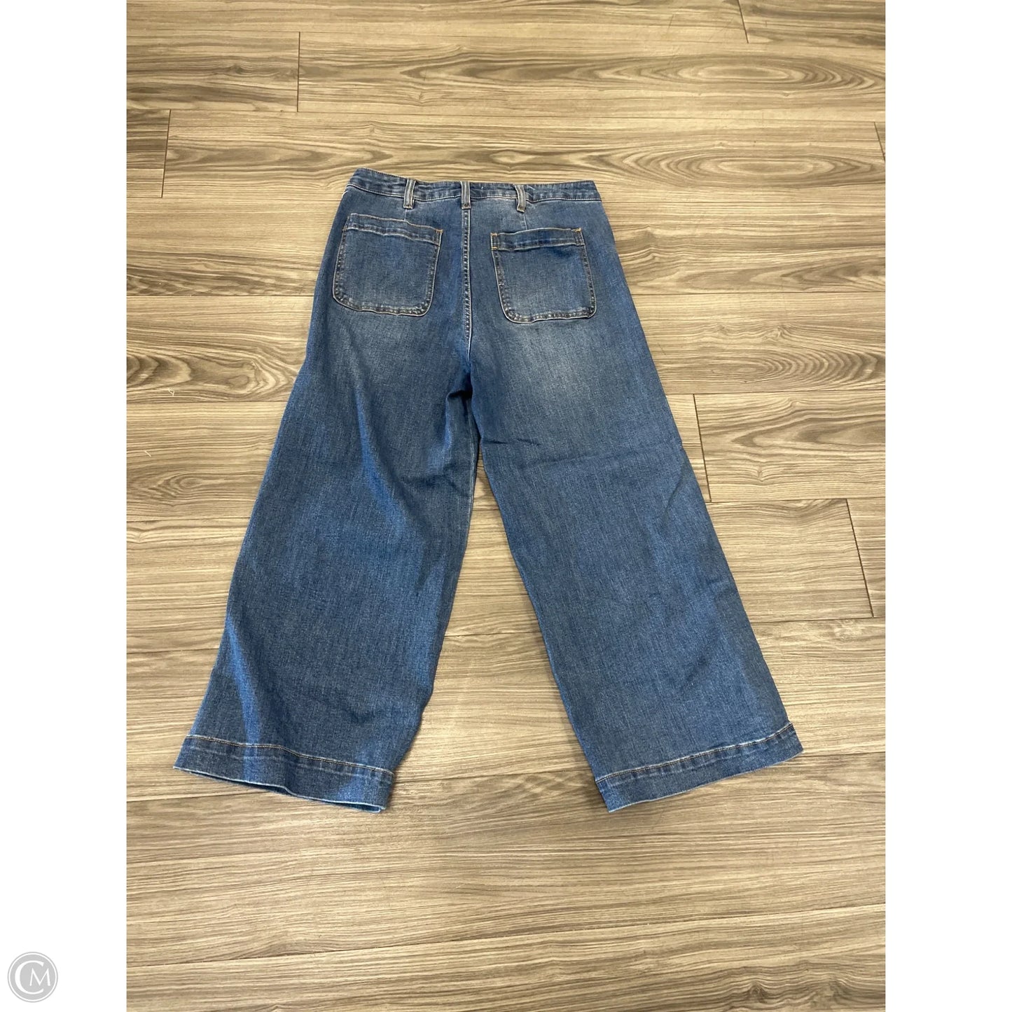 Jeans Wide Leg By Oat In Blue, Size: 10