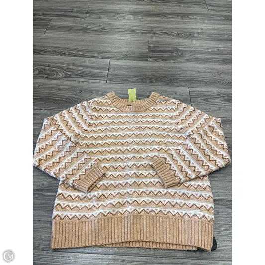 Sweater By Croft And Barrow In Brown, Size: L