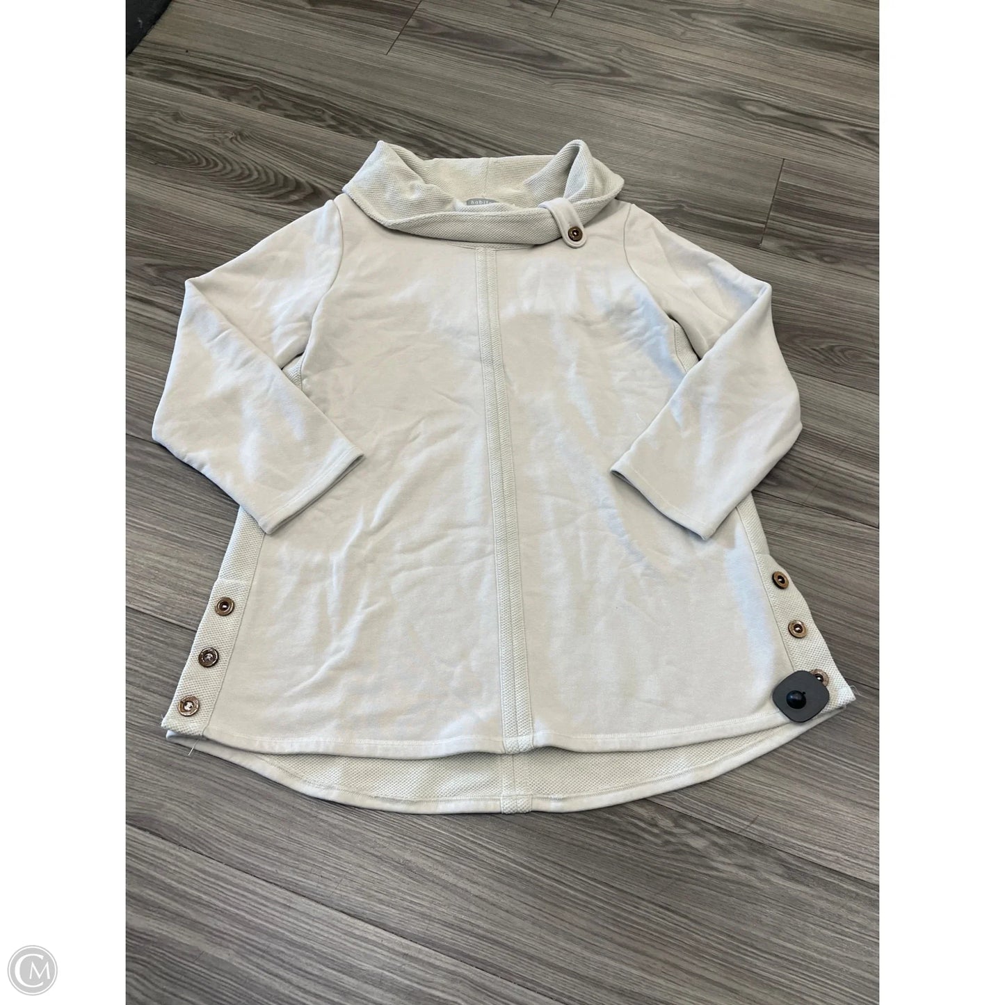 Sweatshirt Collar By Habitat In Cream, Size: L