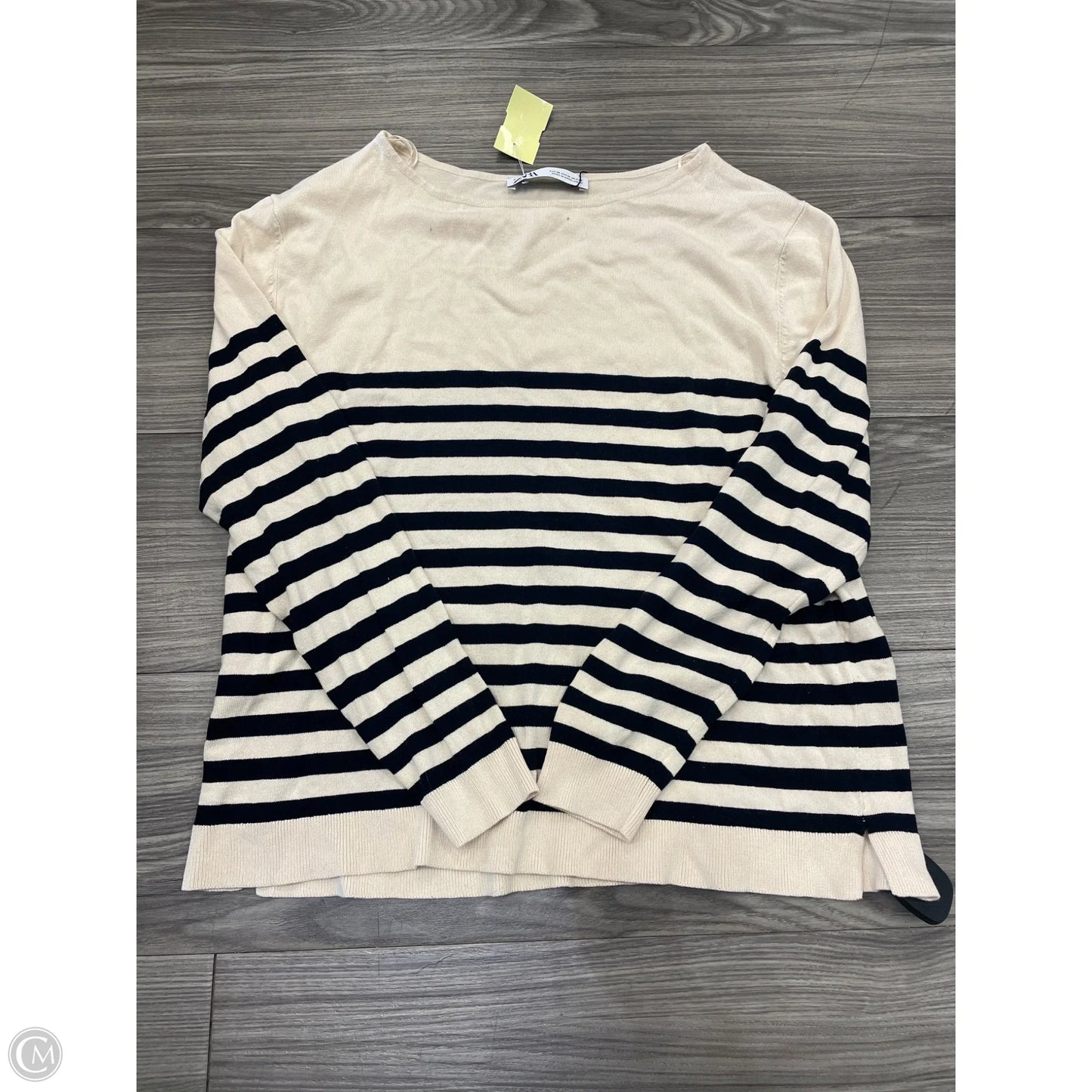 Sweater By Zara In Striped Pattern, Size: M