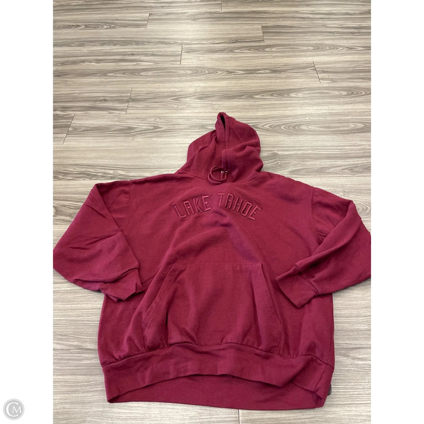 Sweatshirt Hoodie By Clothes Mentor In Red, Size: Xl
