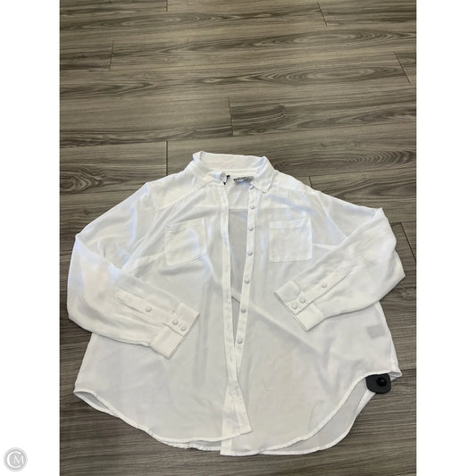 Top Long Sleeve By Torrid In White, Size: 1x