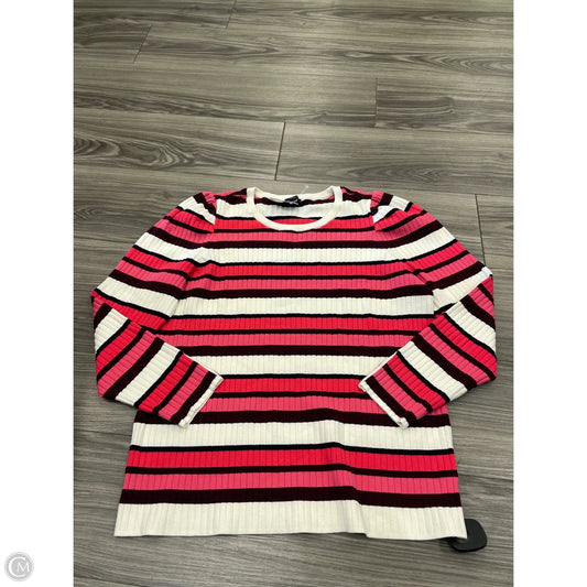 Sweater By Talbots In Striped Pattern, Size: 1x