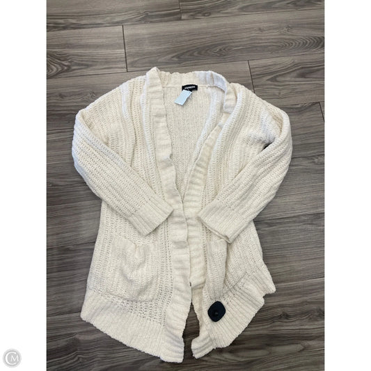 Cardigan By Express In Cream, Size: S