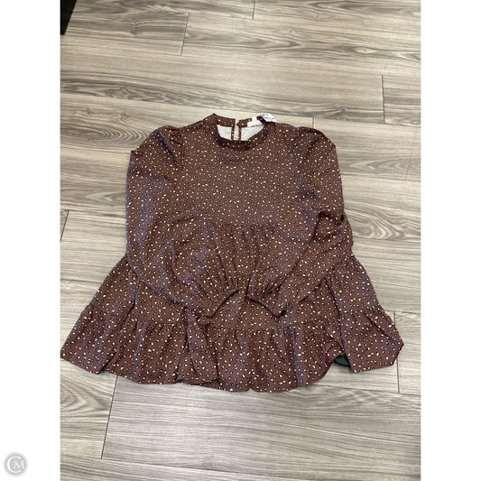 Top Long Sleeve By Clothes Mentor In Animal Print, Size: S