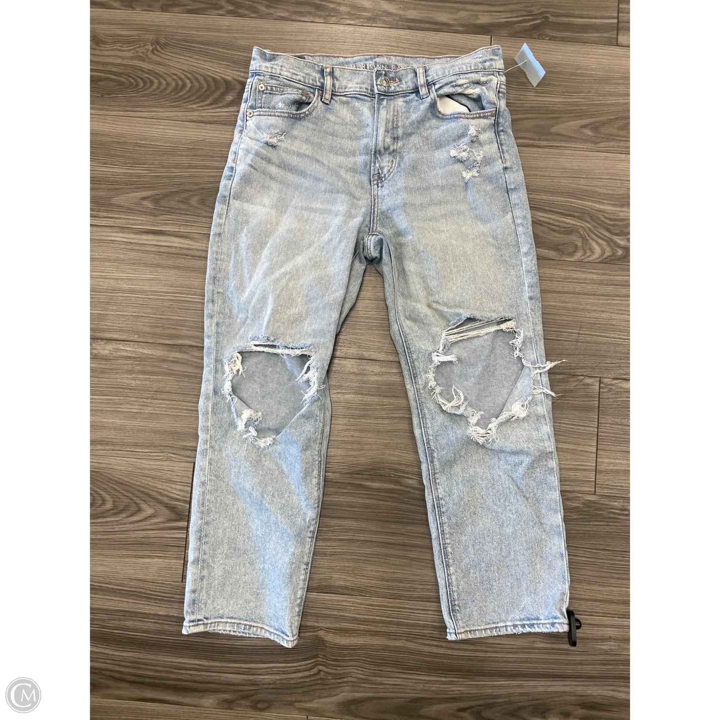 Jeans Wide Leg By American Eagle In Blue, Size: 8