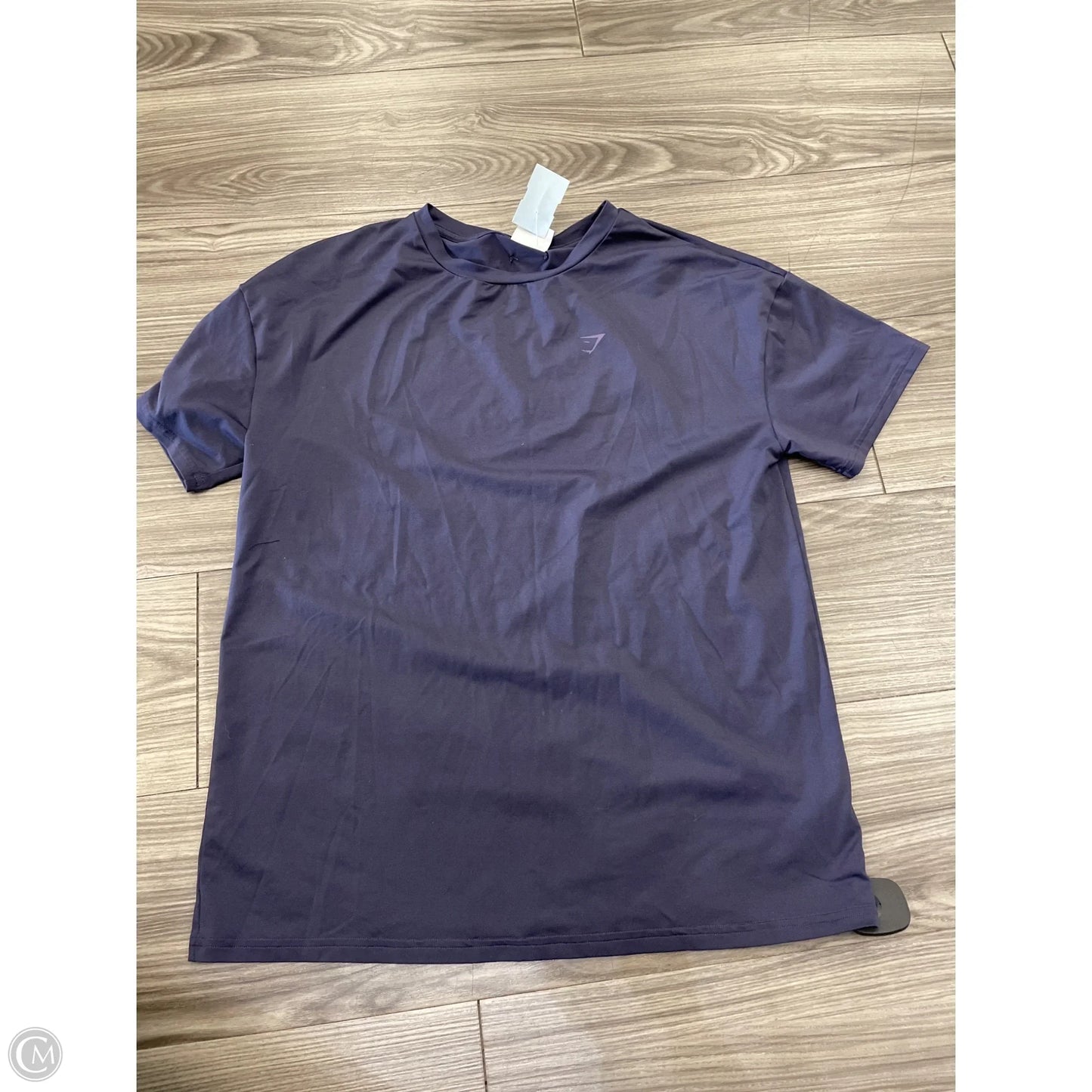 Athletic Top Short Sleeve By Gym Shark In Blue, Size: S