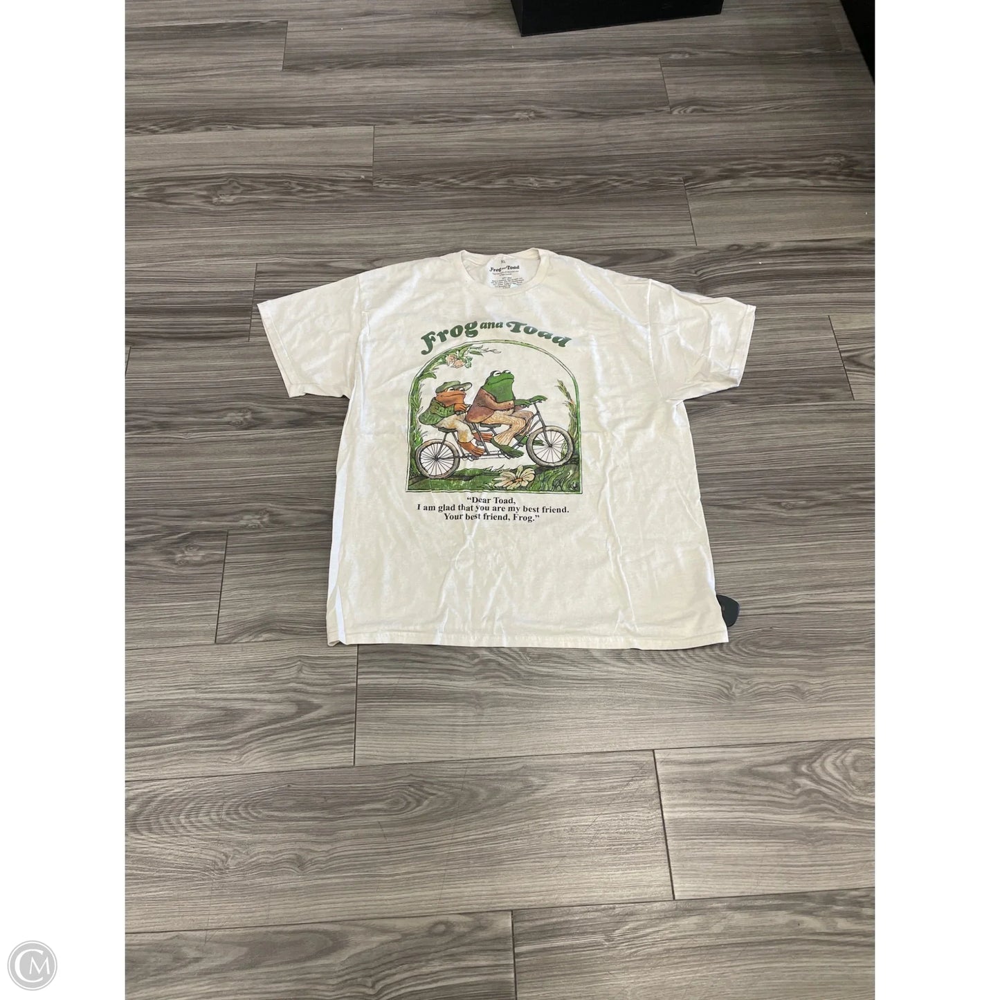 Top Short Sleeve By Clothes Mentor In Cream, Size: Xl