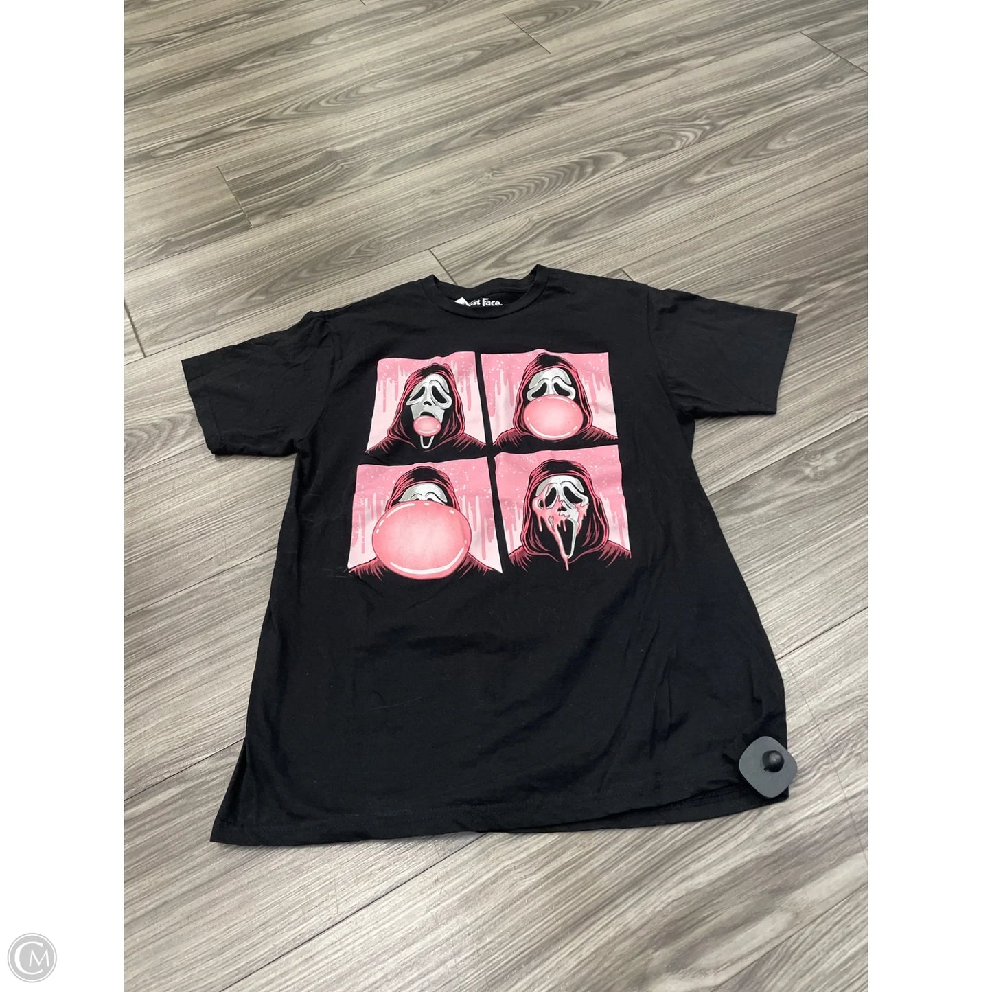 Top Short Sleeve By Clothes Mentor In Black, Size: M