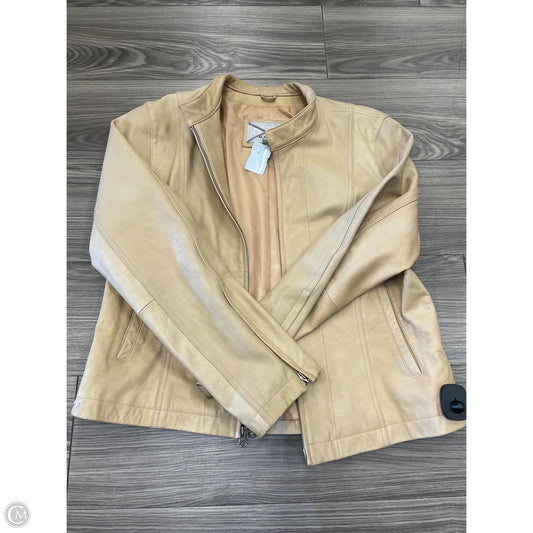 Jacket Leather By Wilsons Leather In Brown, Size: Xl