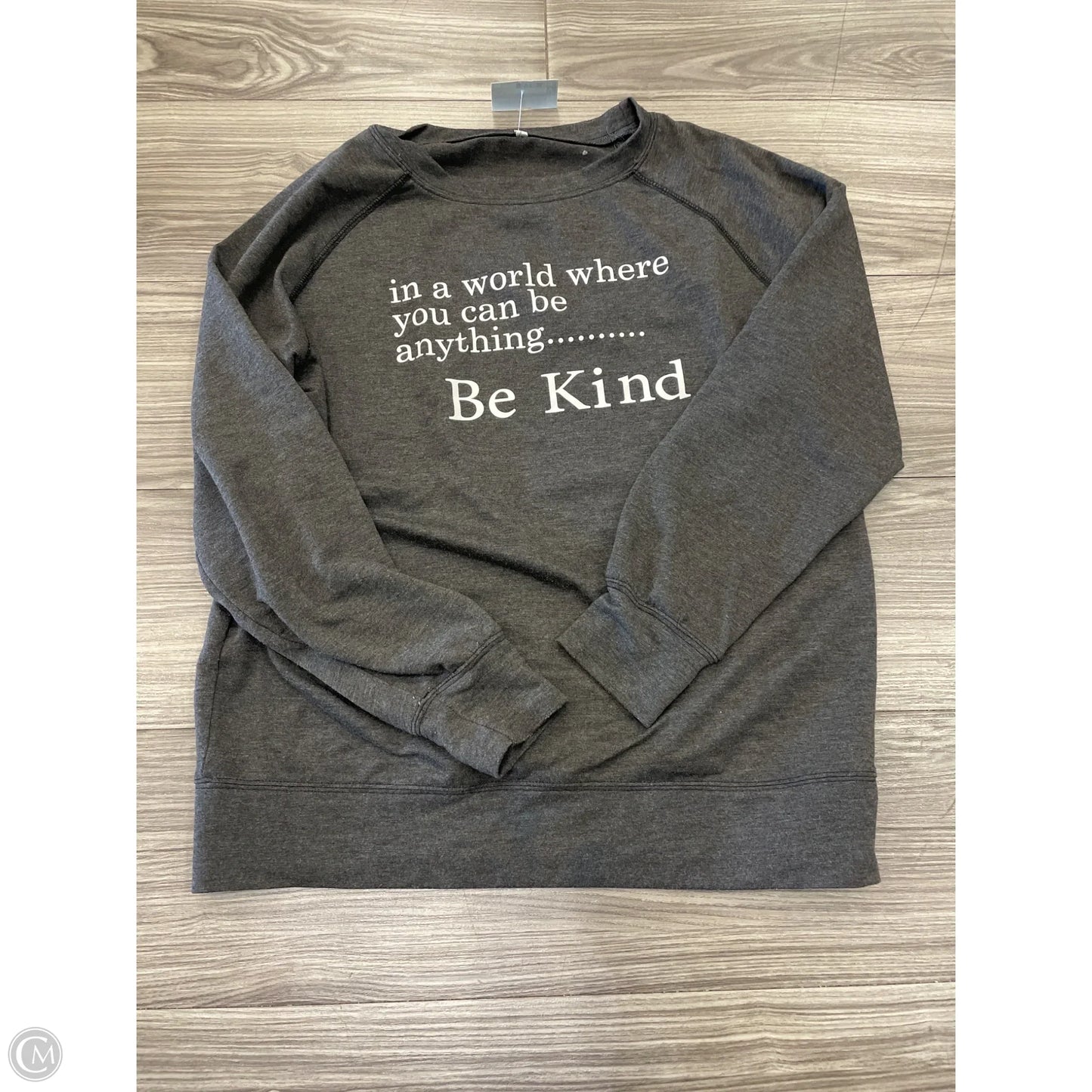 Top Long Sleeve By Clothes Mentor In Grey, Size: S