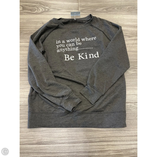 Top Long Sleeve By Clothes Mentor In Grey, Size: S