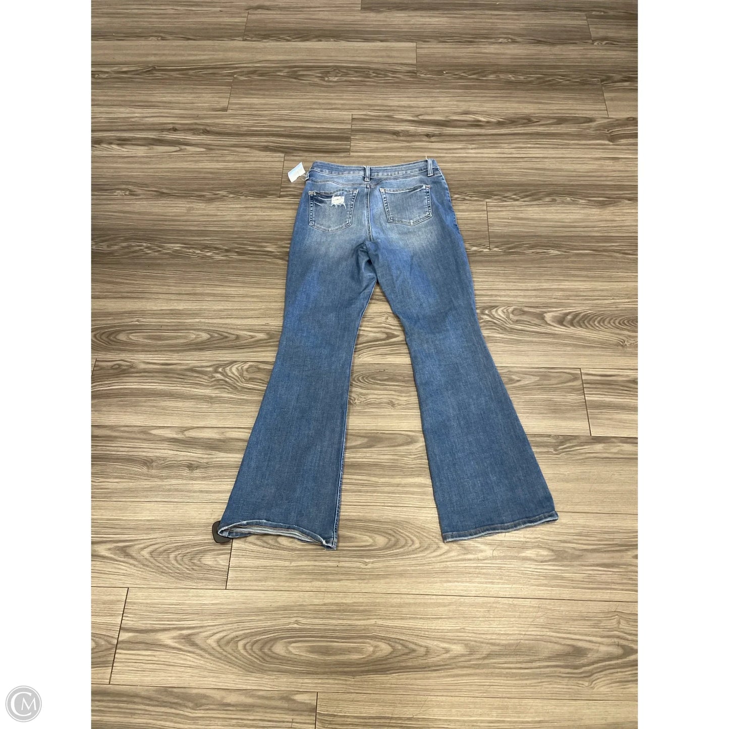 Jeans Boot Cut By Edgely In Blue, Size: 12