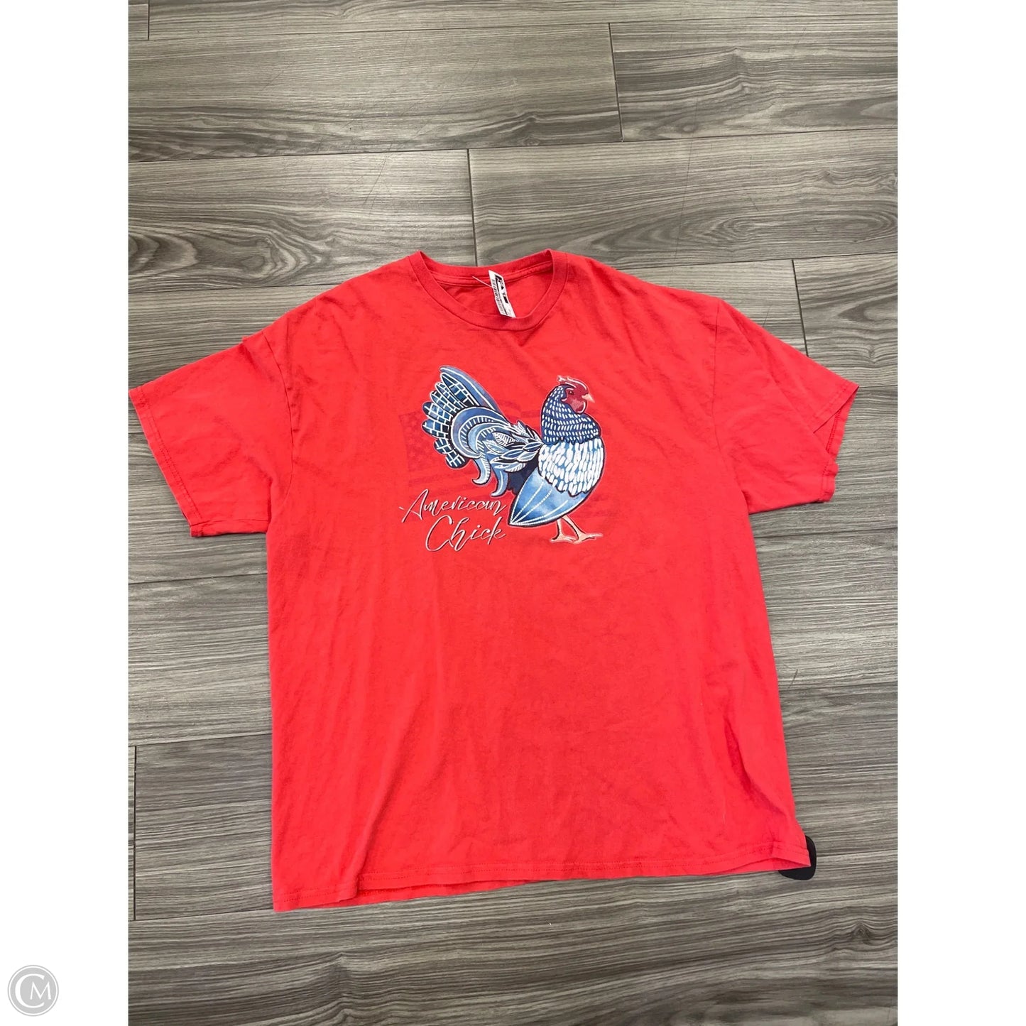 Top Short Sleeve By Clothes Mentor In Red, Size: 2x