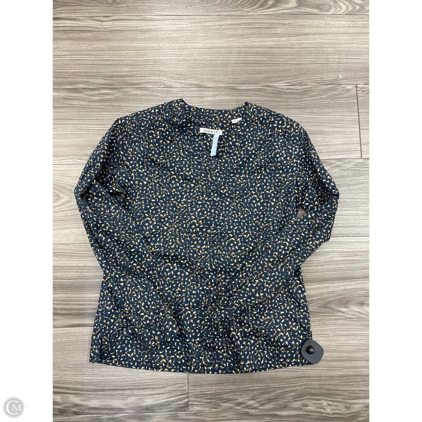 Top Long Sleeve By Orvis In Blue, Size: Xs