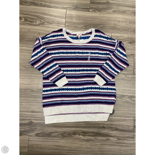 Sweater By Arizona In Blue & Purple, Size: 1x