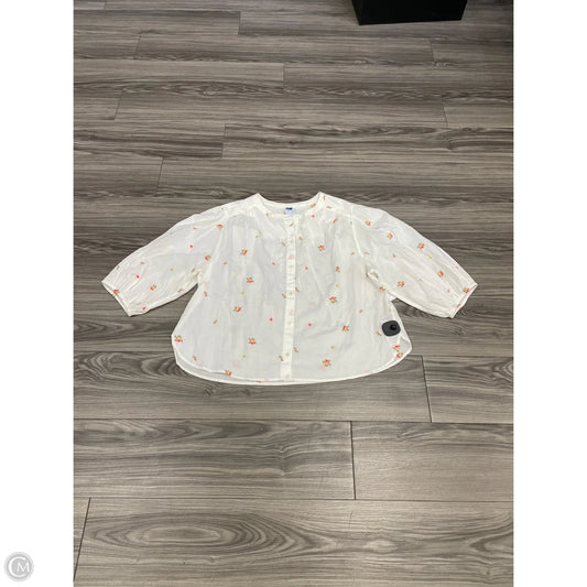 Top Long Sleeve By Old Navy In Floral Print, Size: Xl