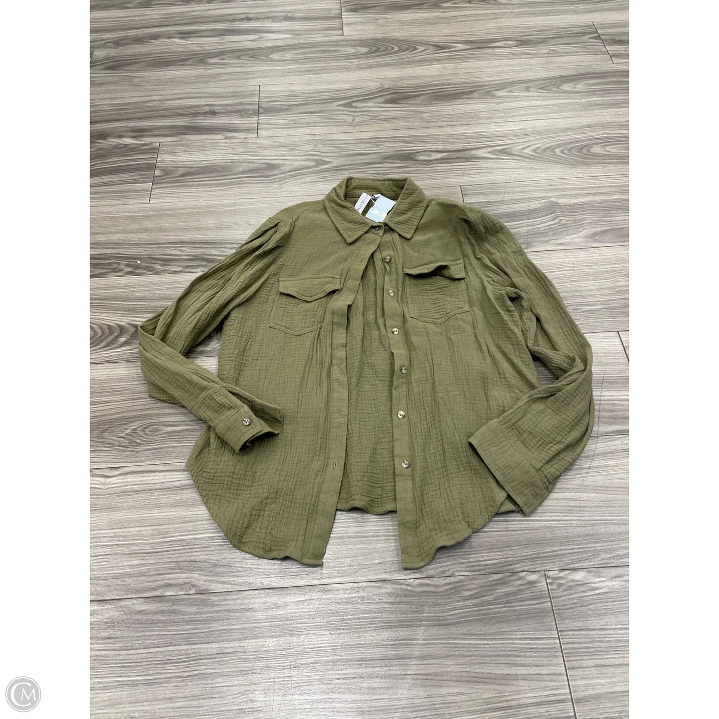 Top Long Sleeve By Grace + Karma In Green, Size: M