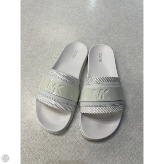 Shoes Designer By Michael Kors In White, Size: 9
